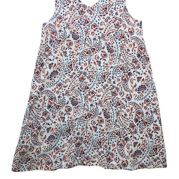 Linen-Blend Printed Swing Dress size medium RETIMANS - Picture 6 of 13